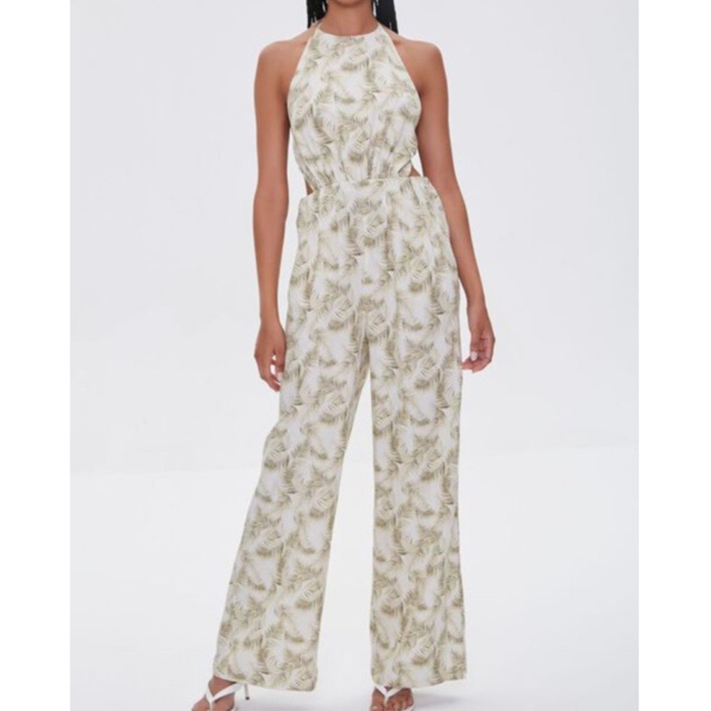 Halter lead jumpsuit NWT